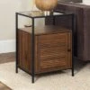 Cheap 🎉 Hatwell Single Fluted Door End Table - Saracina Home Dark Walnut 🔔 -End And Side Tables shop unnamed file 6619