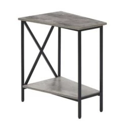 Hot Sale 💯 Breighton Home Tucson Wedge End Table - Johar Furniture Faux Marble White 🛒 -End And Side Tables shop unnamed file 6636