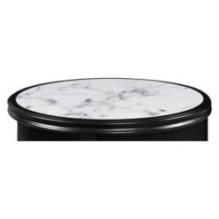 Promo 🥰 Breighton Home Johar Furniture American Heritage Baldwin with Drawer End Table White Marble/espresso ⭐ -End And Side Tables shop unnamed file 6643