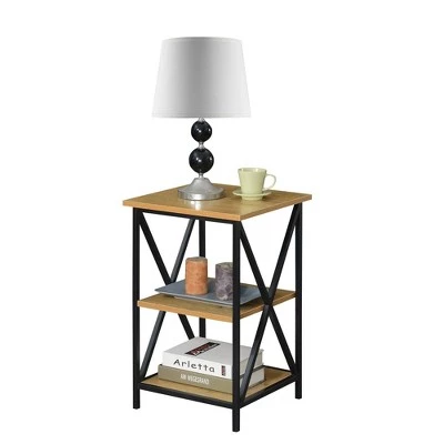 Top 10 βοΈ Tucson End Table with Shelves English Oak/Black - Breighton Home π 4 Top 10 βοΈ Tucson End Table with Shelves English Oak/Black - Breighton Home π - Image 2