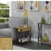 Best reviews of 😍 Tucson Flip Top End Table with Charging Station and Shelf English Oak/Black - Breighton Home ⭐ -End And Side Tables shop unnamed file 6659