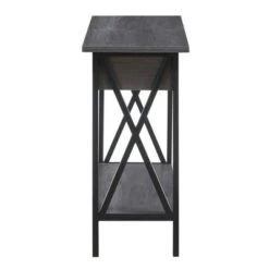 Brand new 😉 Tucson Flip Top End Table with Charging Station and Shelf Charcoal Gray/Black - Breighton Home 😍