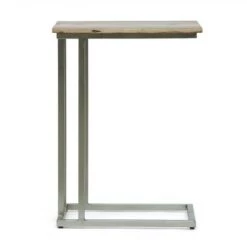 Coupon 🔔 Mcmanus Rustic Glam Handcrafted C Shaped End Table Natural/Silver - Christopher Knight Home 😀 -End And Side Tables shop unnamed file 6678
