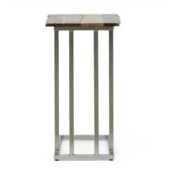 Coupon 🔔 Mcmanus Rustic Glam Handcrafted C Shaped End Table Natural/Silver - Christopher Knight Home 😀 -End And Side Tables shop unnamed file 6680