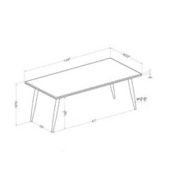 Flash Sale ⭐ 3pc Huntman Metal Legs Coffee Table Set - HOMES: Inside + Out Natural 🔥 -End And Side Tables shop unnamed file 670