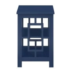 Cheapest 👍 Town Square End Table with Shelves Cobalt Blue - Breighton Home 🎁 -End And Side Tables shop unnamed file 6709