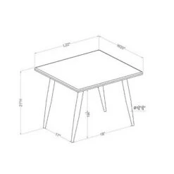 Flash Sale ⭐ 3pc Huntman Metal Legs Coffee Table Set - HOMES: Inside + Out Natural 🔥 -End And Side Tables shop unnamed file 671