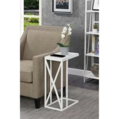 Best deal 👏 Tucson C End Table White/White - Breighton Home 😉