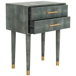 Cheapest 😉 Nour Faux Shagreen End Table Black - Safavieh 🥰 -End And Side Tables shop unnamed file 6730