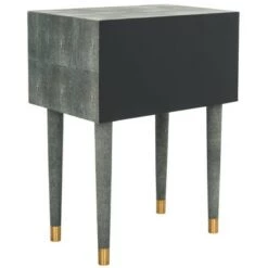 Cheapest 😉 Nour Faux Shagreen End Table Black - Safavieh 🥰 -End And Side Tables shop unnamed file 6732