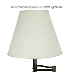 Promo 👏 Swing Arm Lamp Chairside End Table Oak - Leick Home 😀 -End And Side Tables shop unnamed file 6739