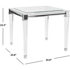 Flash Sale 🔥 Charleston Acrylic End Table - Silver - Safavieh 🥰 -End And Side Tables shop unnamed file 6751