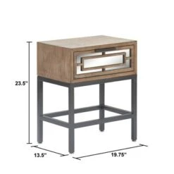 Outlet β Hayworth Mirrored Side Table Gray - Finch π 16 Outlet β Hayworth Mirrored Side Table Gray - Finch π -End And Side Tables shop unnamed file 6821
