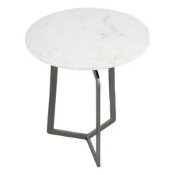 Best reviews of ❤️ Rivera Side Table White/Black - ZM Home 🤩 -End And Side Tables shop unnamed file 6847