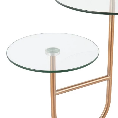 Wholesale π Trombone Glam Side Table - LumiSource Marble/nickel/glass Black/nickel/clear π― 8 Wholesale π Trombone Glam Side Table - LumiSource Marble/nickel/glass Black/nickel/clear π― - Image 6