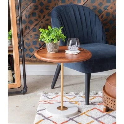 Promo 𧨠Larue Side Table Brown - Powell Company π₯° 4 Promo 𧨠Larue Side Table Brown - Powell Company π₯° - Image 2