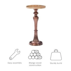 Best Sale 🛒 Spegel Side Table Copper - Powell Company 🌟