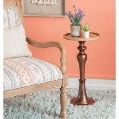 Best Sale 🛒 Spegel Side Table Copper - Powell Company 🌟 -End And Side Tables shop unnamed file 6988