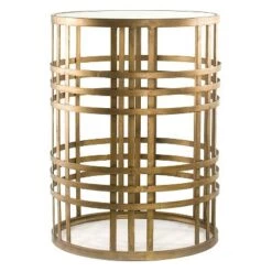 Cheap 👏 Woven Brass Side Table Brass - FirsTime 😍 -End And Side Tables shop unnamed file 6999