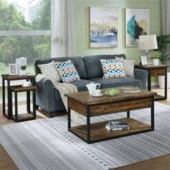 Outlet ⌛ Claremont Nesting End Table with Drawer and 24"x42" Coffee Table White - Alaterre Furniture ❤️