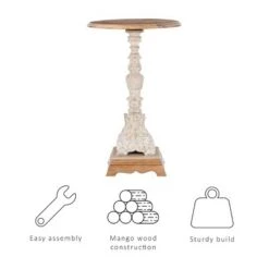 Flash Sale ✨ Sanita Side Table Antiqued White - Powell Company 🧨