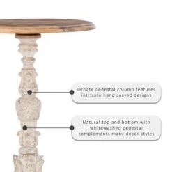 Flash Sale ✨ Sanita Side Table Antiqued White - Powell Company 🧨 -End And Side Tables shop unnamed file 7022