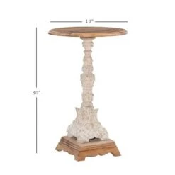 Flash Sale ✨ Sanita Side Table Antiqued White - Powell Company 🧨 -End And Side Tables shop unnamed file 7025