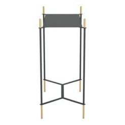 Outlet 💯 Aspen Side Table Gold/Black - ZM Home 👏