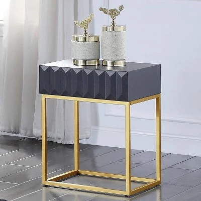 Best deal π Cilker 1 Drawer Side Table - miBasics Antique Blue/gold β€οΈ 5 Best deal π Cilker 1 Drawer Side Table - miBasics Antique Blue/gold β€οΈ - Image 3