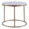 Flash Sale 😉 Marmo Round Side Table with Faux Marble Top Brass - Teamson Home 🤩 -End And Side Tables shop unnamed file 7061
