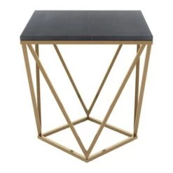 Cheapest 🥰 Vesta Side Table Black/Gold - ZM Home 🎉