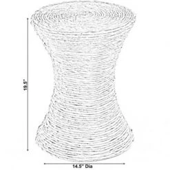 Top 10 🤩 Vintiquewise Decorative Round Wicker Side Table Hourglass Shape Accent Coffee Table 🎉 -End And Side Tables shop unnamed file 7081