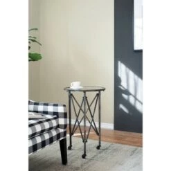 Coupon 😀 A&B Home Gilbert Side Table Antique Silver - A&B Home 🥰 -End And Side Tables shop unnamed file 7088