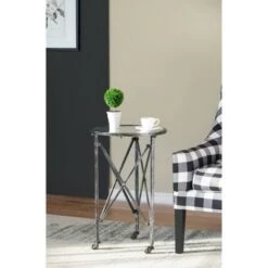 Coupon 😀 A&B Home Gilbert Side Table Antique Silver - A&B Home 🥰 -End And Side Tables shop unnamed file 7093
