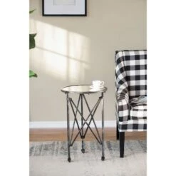 Coupon 😀 A&B Home Gilbert Side Table Antique Silver - A&B Home 🥰 -End And Side Tables shop unnamed file 7095
