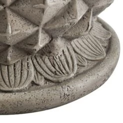 Best Sale 😀 Pamella Pineapple Side Table Gray - Powell Company 🥰 -End And Side Tables shop unnamed file 7128