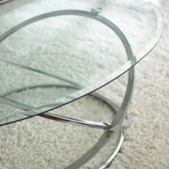 Outlet 🧨 Steve Silver Co. Orion Occasional 3pk Chrome and Glass - Steve Silver 🛒