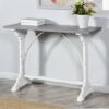 Best Pirce 😀 Distressed Metal and Wood Side Table Distressed White - Stylecraft 👏 -End And Side Tables shop unnamed file 7163