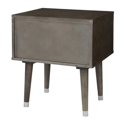 Cheap β 2 Drawer Cupertino Side Table Gray - OSP Home Furnishings π 6 Cheap β 2 Drawer Cupertino Side Table Gray - OSP Home Furnishings π - Image 4