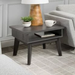 New 🎉 Hollywood Side Table Dark Gray - CorLiving 🌟 -End And Side Tables shop unnamed file 7201