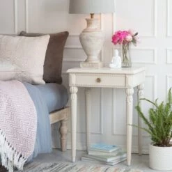 Best reviews of π₯° Rowan Side Table with Drawer Creamy White - Adore Decor π