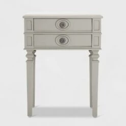 Discount 🧨 Irving Side Table with 2 Drawers Gray - Finch 🎁 -End And Side Tables shop unnamed file 7245