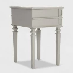 Discount 🧨 Irving Side Table with 2 Drawers Gray - Finch 🎁 -End And Side Tables shop unnamed file 7247