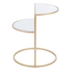 Wholesale 👍 Tulane Side Table Mirror/Gold - ZM Home 👍