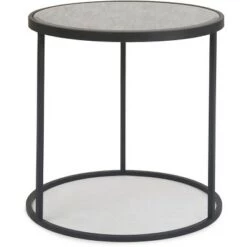 Budget ⭐ Gramercy Round Mirrored Side Table Black - Finch 🔔 -End And Side Tables shop unnamed file 7263