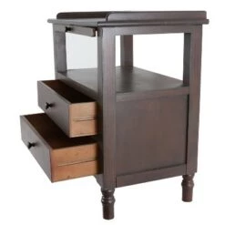 Buy 🧨 Decor Therapy Timothy Side Table with Pull Out Tray Brown - Décor Therapy 👏 -End And Side Tables shop unnamed file 7279