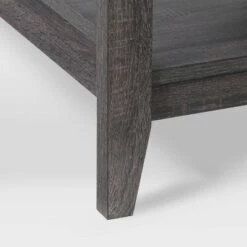 New 💯 Hollywood Side Table with Shelf Dark Gray - CorLiving ✨ -End And Side Tables shop unnamed file 7283