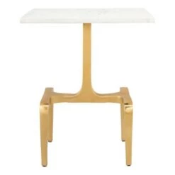 Best reviews of 😀 Carmel Side Table White/Gold - ZM Home 🌟 -End And Side Tables shop unnamed file 7293