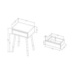 Best reviews of 🛒 Vallejo Modern Style Side Table Blue - HOMES: Inside + Out 🔥 -End And Side Tables shop unnamed file 7297