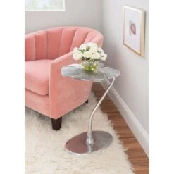 Best Pirce ⭐ Nadina Side Table Silver - Powell Company 🥰 -End And Side Tables shop unnamed file 7308